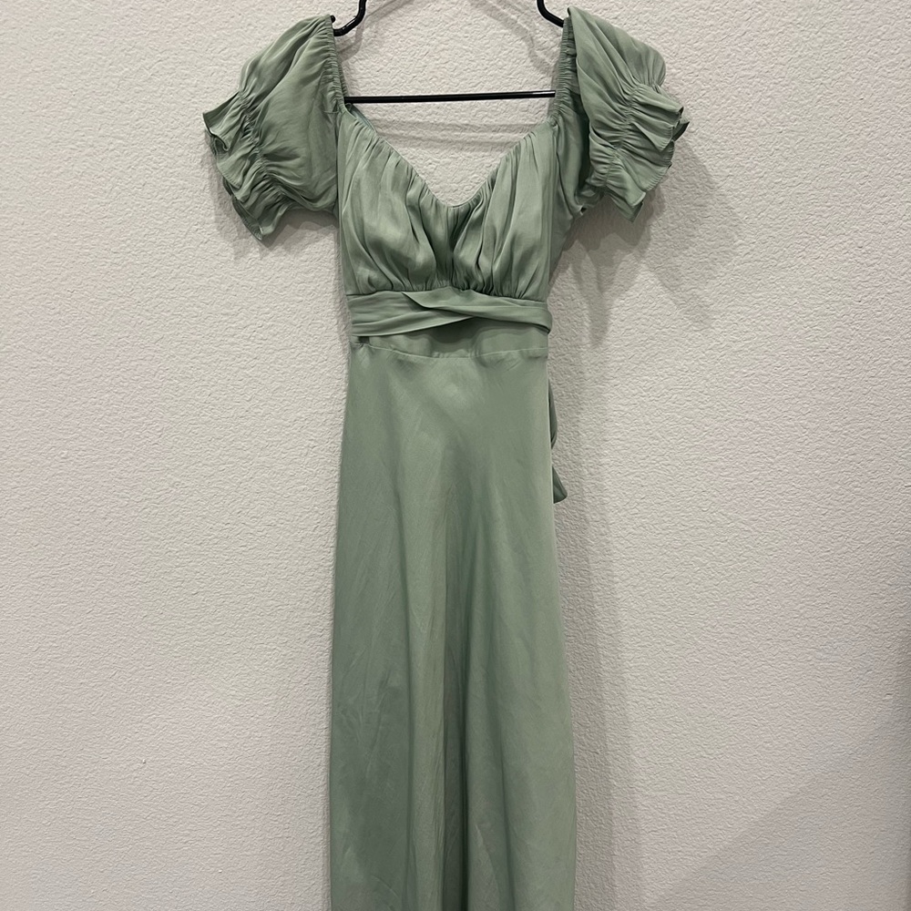 Selfie Leslie XS sage/mint green dress